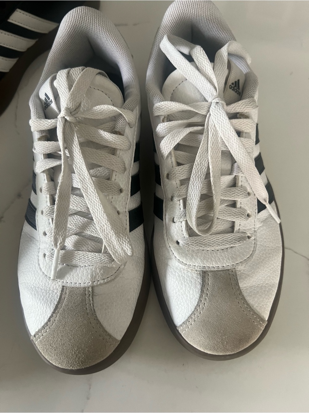 ADIDAS set of 2— Black & White with Gum Sole - Picture 3 of 6
